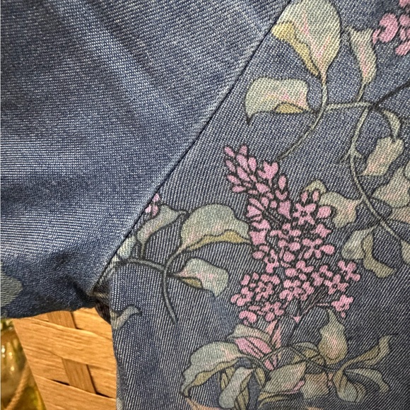 Natural Life Rebecca Wisteria Floral Dress Size Large EUC Lagenlook Pockets - Picture 5 of 5